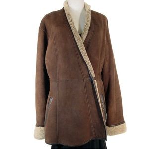 Vtg Kenzo shearling coat made in France size small
